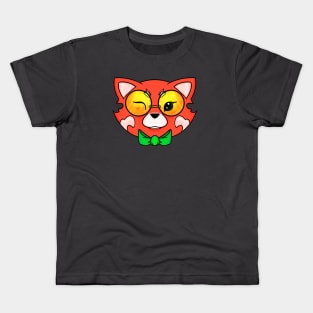 Red Panda Face Kids T-Shirt
